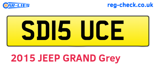 SD15UCE are the vehicle registration plates.