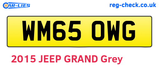 WM65OWG are the vehicle registration plates.