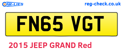 FN65VGT are the vehicle registration plates.