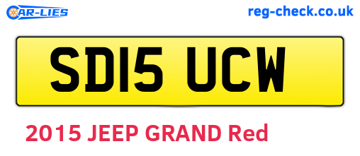 SD15UCW are the vehicle registration plates.