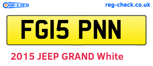 FG15PNN are the vehicle registration plates.