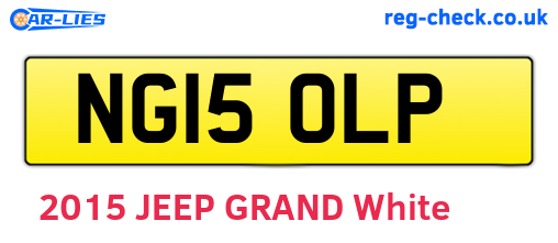 NG15OLP are the vehicle registration plates.