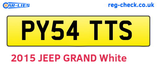 PY54TTS are the vehicle registration plates.