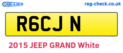 R6CJN are the vehicle registration plates.