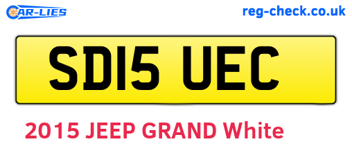 SD15UEC are the vehicle registration plates.