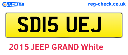 SD15UEJ are the vehicle registration plates.