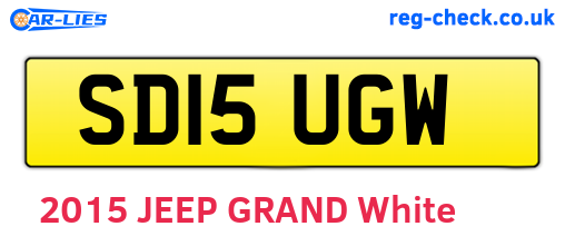 SD15UGW are the vehicle registration plates.