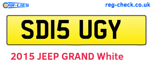 SD15UGY are the vehicle registration plates.
