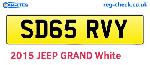 SD65RVY are the vehicle registration plates.