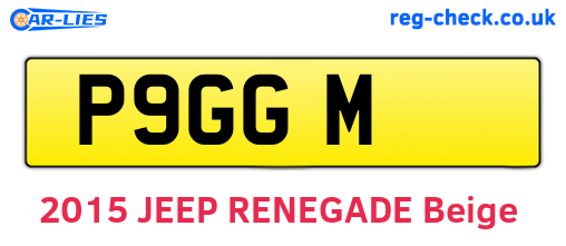 P9GGM are the vehicle registration plates.