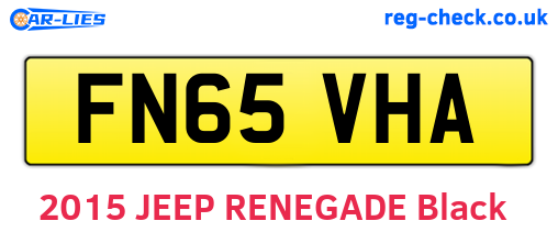 FN65VHA are the vehicle registration plates.
