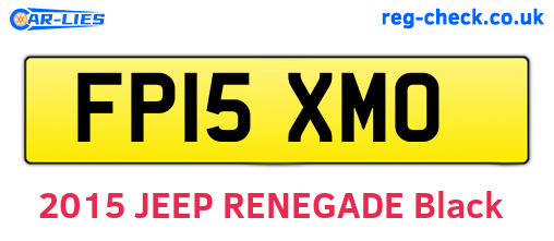 FP15XMO are the vehicle registration plates.