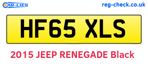 HF65XLS are the vehicle registration plates.