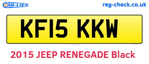 KF15KKW are the vehicle registration plates.