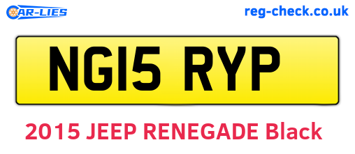 NG15RYP are the vehicle registration plates.