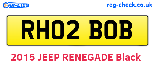RH02BOB are the vehicle registration plates.