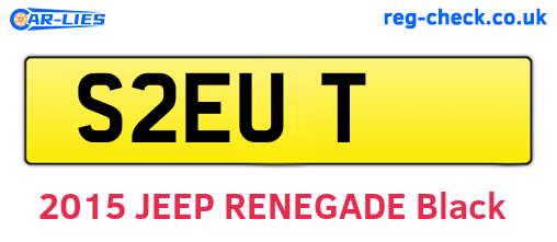 S2EUT are the vehicle registration plates.