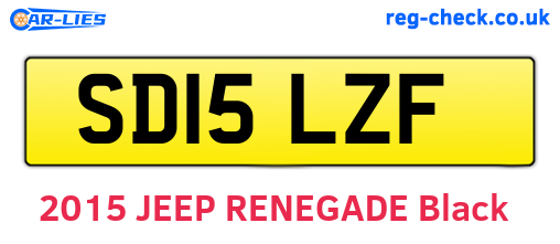 SD15LZF are the vehicle registration plates.
