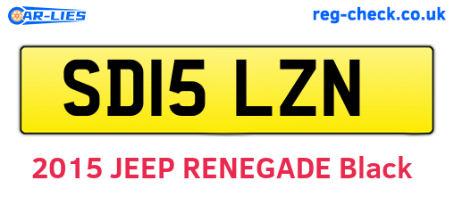 SD15LZN are the vehicle registration plates.