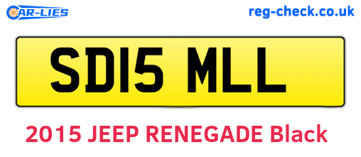 SD15MLL are the vehicle registration plates.