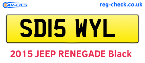 SD15WYL are the vehicle registration plates.