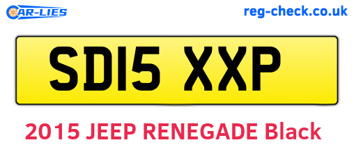 SD15XXP are the vehicle registration plates.