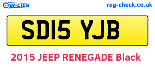 SD15YJB are the vehicle registration plates.