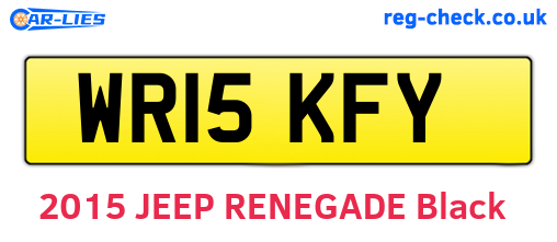WR15KFY are the vehicle registration plates.