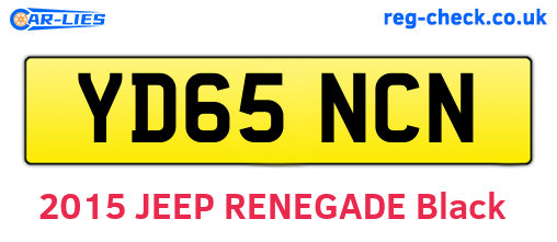 YD65NCN are the vehicle registration plates.