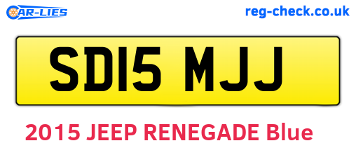 SD15MJJ are the vehicle registration plates.