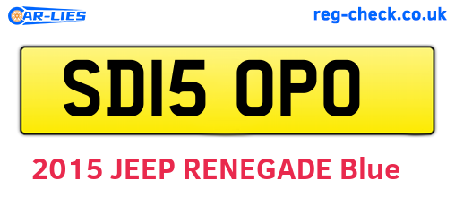 SD15OPO are the vehicle registration plates.