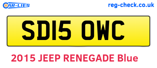 SD15OWC are the vehicle registration plates.