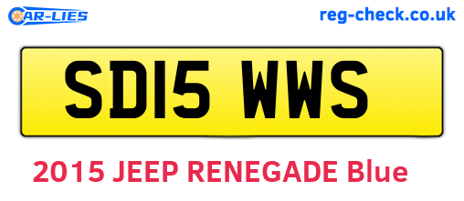 SD15WWS are the vehicle registration plates.