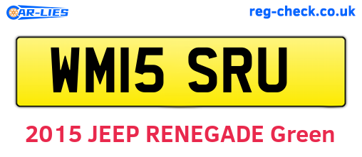 WM15SRU are the vehicle registration plates.
