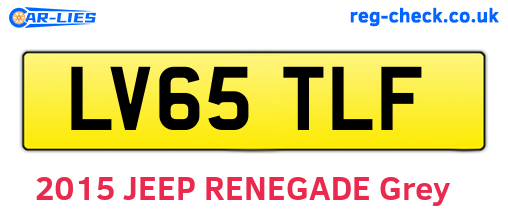 LV65TLF are the vehicle registration plates.