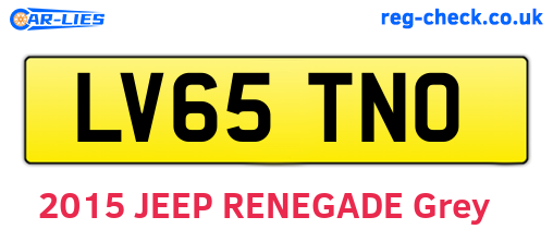LV65TNO are the vehicle registration plates.