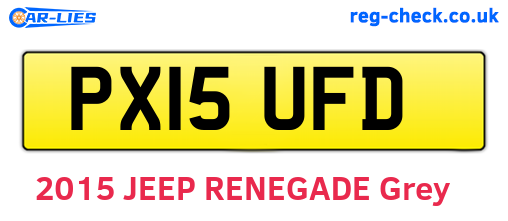 PX15UFD are the vehicle registration plates.