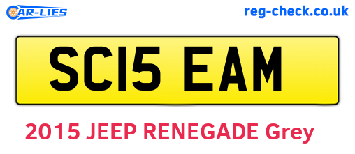SC15EAM are the vehicle registration plates.