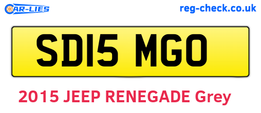 SD15MGO are the vehicle registration plates.