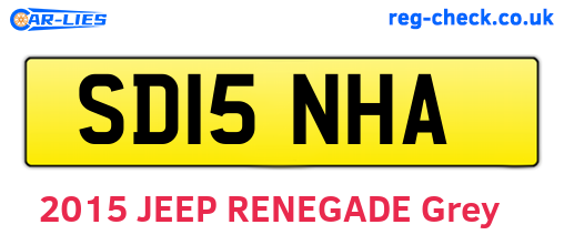 SD15NHA are the vehicle registration plates.