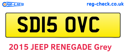 SD15OVC are the vehicle registration plates.