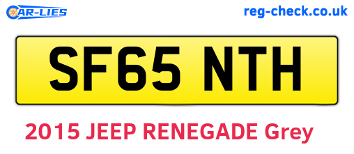 SF65NTH are the vehicle registration plates.