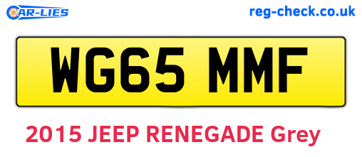 WG65MMF are the vehicle registration plates.