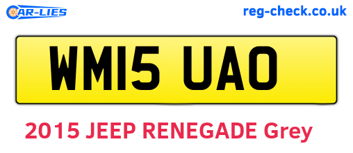WM15UAO are the vehicle registration plates.