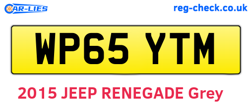 WP65YTM are the vehicle registration plates.