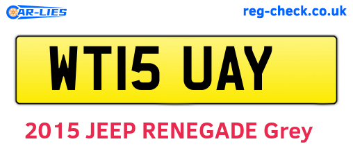 WT15UAY are the vehicle registration plates.