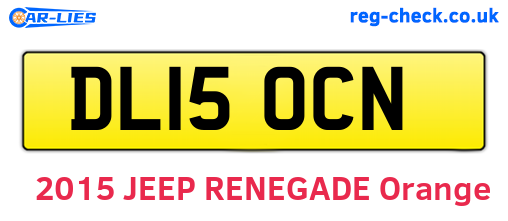 DL15OCN are the vehicle registration plates.