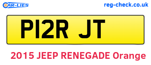 P12RJT are the vehicle registration plates.