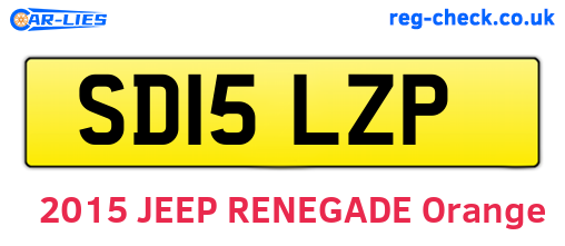 SD15LZP are the vehicle registration plates.