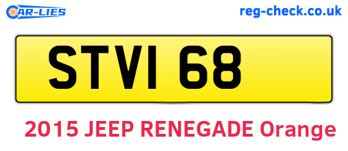 STV168 are the vehicle registration plates.